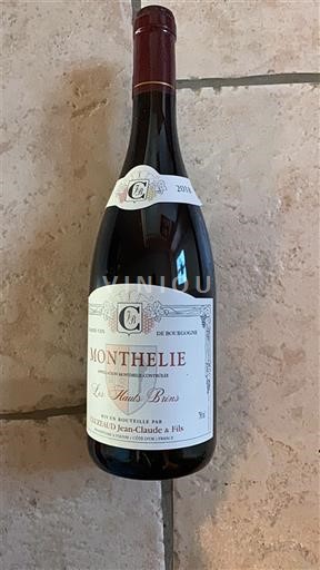 Burgundi Monthélie Bizeaud Jean-Claude & Fils Les Hauts Brins 2018