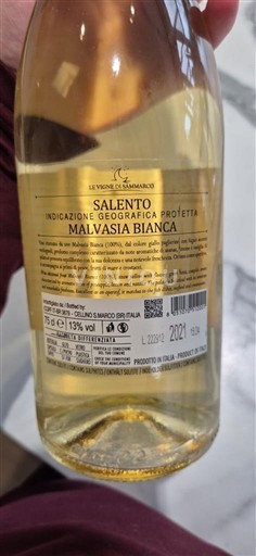 Puglia Susumaniello Salento Le Vigne di Sammarco Malvasia Bianca 2021