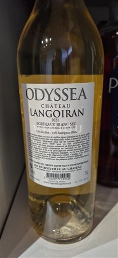 Burdeos Bordeaux blanco Château Langoiran Odyssea 2021
