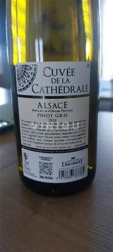Alsace Pinot xám Cave du Roi Dagobert de la Cathédrale 2024