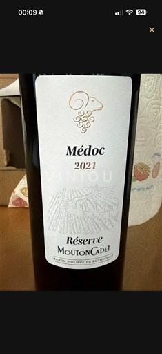 Bordeaux Médoc Mouton Cadet Réserve 2021