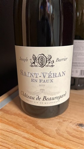 Burgundi Saint-Véran Château Beauregard En Faux 2021