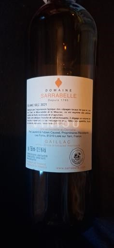 Tây Nam Gaillac Domaine Sarrabelle 2021