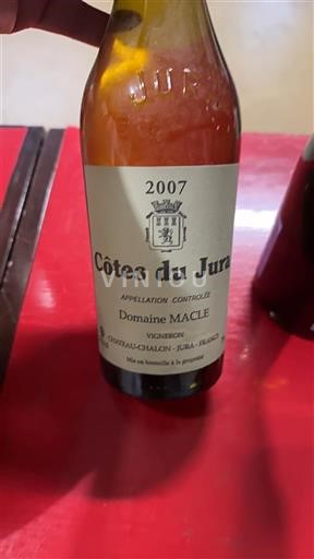 Jura Côtes du Jura Domaine Macle 2007