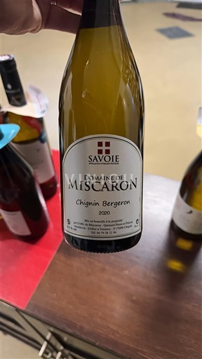 Savoie và Bugey Chignin-Bergeron Domaine Miscaron Chignin Bergeron 2020