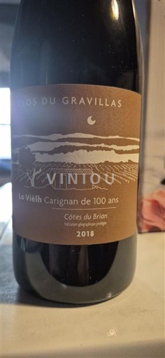 Languedoc in Roussillon Côtes du Brian Clos du Gravillas Lo Vièlh Carignan de 100 ans 2018