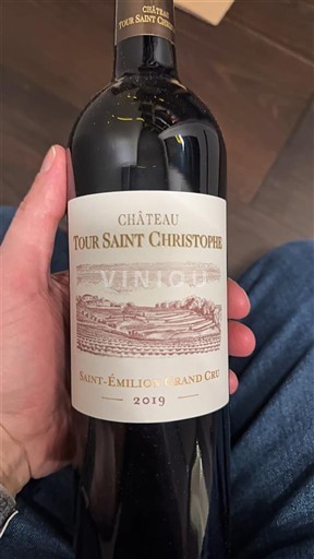 Бордо Сент-Емільйон Гран Крю Grand Cru Château Tour Saint Christophe 2019