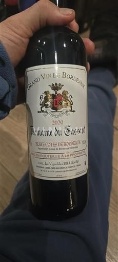 Bordeaux Blaye-Côtes-de-Bordeaux Domaine Cassard 2020