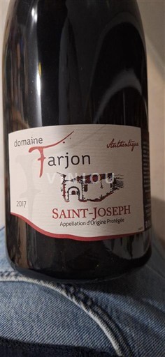Rhône Valley Saint Joseph Domaine Farjon 2017