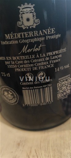 Provence, Lower Rhône Valley, Corsica Mediterranean Cave des Coteaux de Lançon Non-Vintage