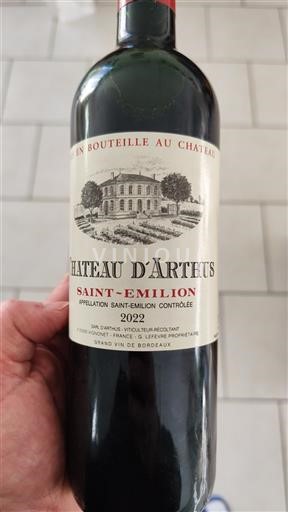 Bordeaux Saint-Émilion Château Arteus 2022