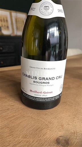 Burgundy Chablis Grand Cru Moillard-Grivot Bougro 2022