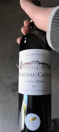 Bordeaux Listrac-Médoc Château Capdet 2011
