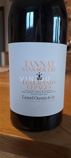 Tây Nam Không được chỉ định Lionel Osmin & Cie Tannat Sans Soufre - Les Grands Cépages Không niên vụ