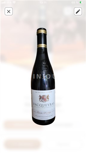 Viner Rouge sec Cuvée Prestige Cave des Vignerons de Vacqueyras 2021 Frankrike Rhônedalen Vacqueyras AOC