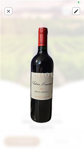 Bordeaux Haut-Médoc Château Maucamps Cru bourgeois 1992