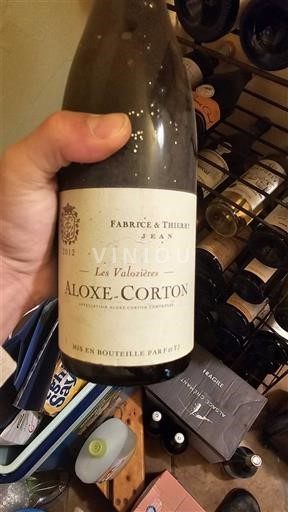 Burgundy Aloxe-Corton Fabrice & Thierry Jean Les Valozières 2012
