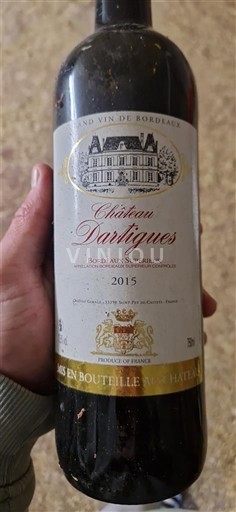 Burdeos Bordeaux superior Château Dartiagues 2015