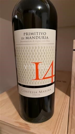 Apulia Wines Primitivo di Manduria Contessa Marina 14 2022