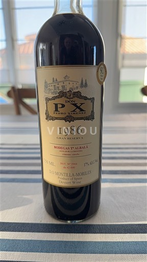 Andaluzija Montilla-Moriles Bodegas Toro Albalá Don PX Gran Reserva 1986