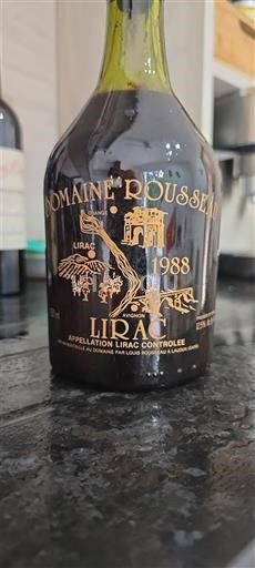 Vallée du Rhône Lirac Domaine Rousseau 1988