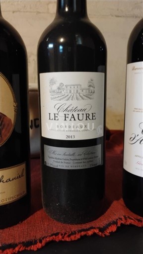 Bordeaux Château Le Faure 2013