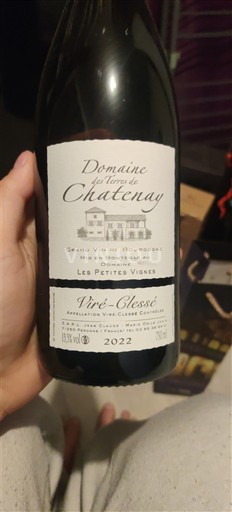 Burgundija Viré-clessé Domaine S Terres de Chatenay Les Petites Vignes 2022