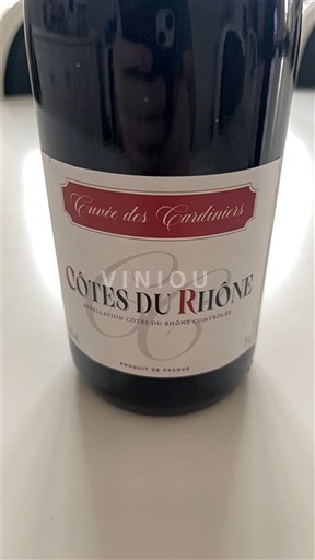 Rhônedalen Côtes du Rhône Cuvée des Cardinaux Icke årgångsbetecknad