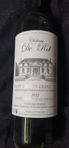 Bordeaux Saint-Émilion Grand Cru Grand Cru Château Rol 2022