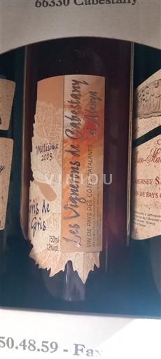 Languedoc a Roussillon Katalánská pobreží Les Vignerons de Cabestany Gris de Gris 2003