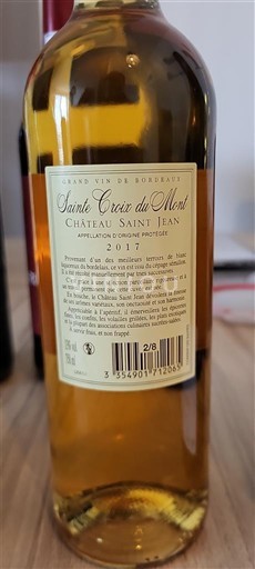 Burdeos Sainte-Croix-Du-Mont Château Saint Jean 2017