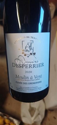 Beaujolais Moulin-à-vent Domaine Sperrier des Grenetiers 2020