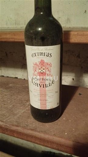 Vinos Rouge sec Eximius Château Laville 2015 Francia Burdeos Graves AOC