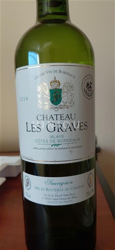 Bordeaux Blaye-Côtes-de-Bordeaux Château Les Graves 2019