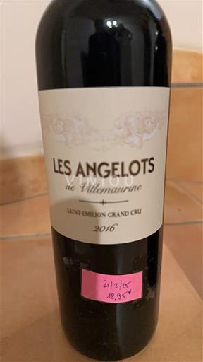 Bordeaux Saint-Émilion Grand Cru Grand Cru Villemaurine Les Angelots de Villemaurine 2016