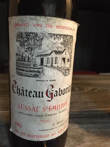 Bordeaux Lussac-Saint-Émilion Château Gaboriaud 1982