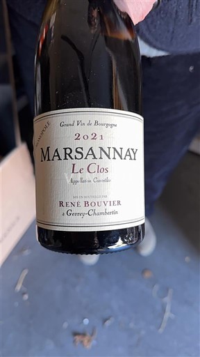 Bourgogne Marsannay René Bouvier Le Clos 2021