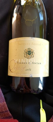 Loire Valley Quincy Jacques Rouzé Vignes d'Antan 2014