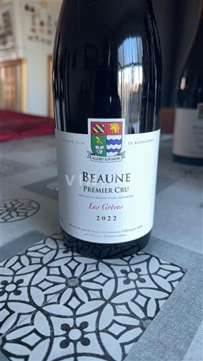 Rượu vang Rouge sec Les Grèves Allerey-sur-Saône 2022 Pháp Bourgogne Beaune AOC Premier Cru