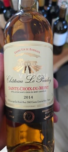 Burdeos Sainte-Croix-Du-Mont Château Le Pradey 2014
