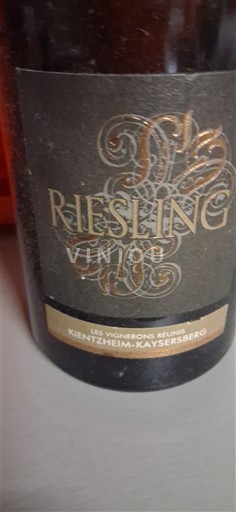 Elsass Riesling Les Vignerons Réunis Kientzheim-Kaysersberg Exception 2009