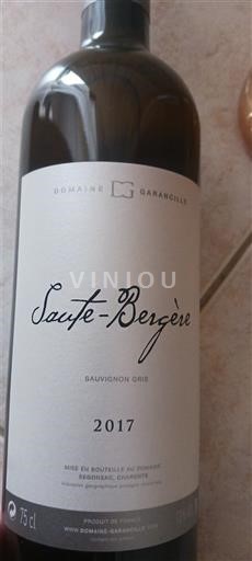 Akvitania ja Charentejen alue Charentais Domaine Garancille Saute-Bergère 2017