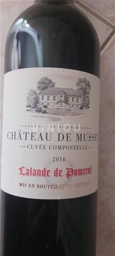 Bordeaux Lalande-de-Pomerol Château Musset Compostelle 2016