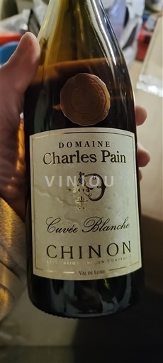 Vale do Loire Chinon Domaine Charles Pain Blanche Não Sazonado