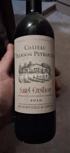 Bordeaux Saint-Émilion Château Transon Peyroulat 2010