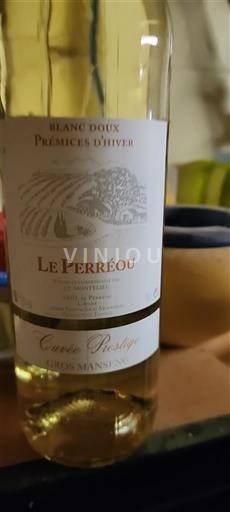 Sydvestfrankrig Côtes de Gascogne Le Perréou Prémices d'Hiver Ikke årgangsbestemt