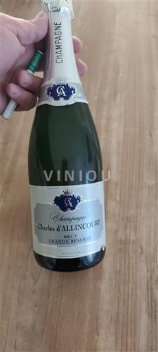 Šampanja Šampanjec Charles d'Allincourt Grande Brut Neleten.