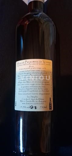 Vinhos Blanc liquoreux Les Sophies Cave des Vignerons de Beaumes de Venise Non millésimé França Vale do Ródano Muscat de Beaumes-de-Venise AOC