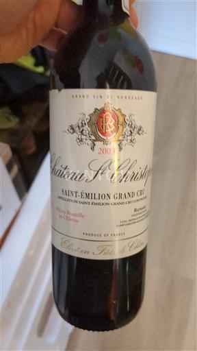 Bordeaux Saint-Émilion Grand Cru Grand Cru Château St Christophe 2003