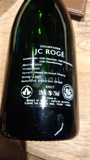 Champagne JC Rogé N° 24 2023